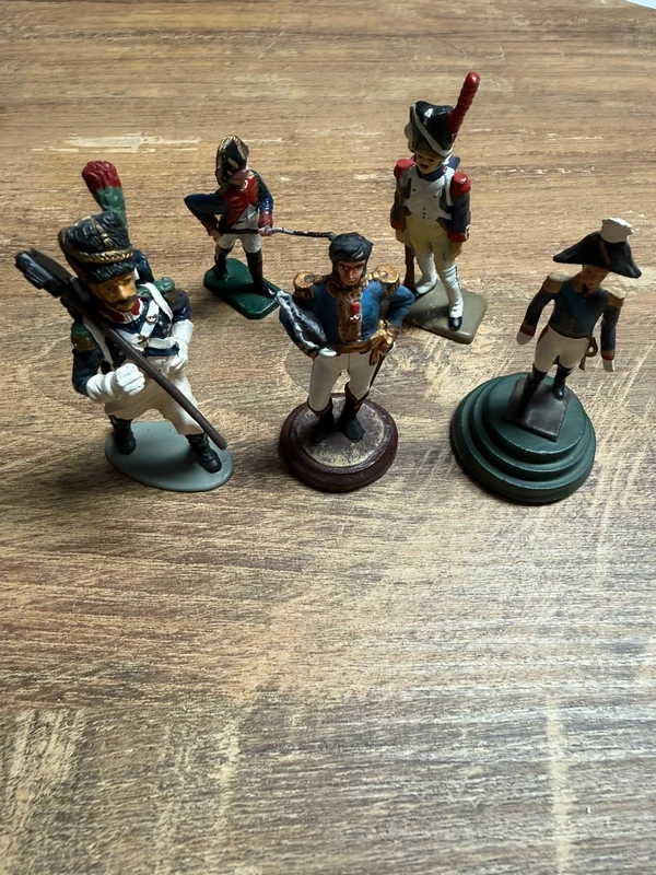 Lot 5 figurines plombs 1er empire Napoléon