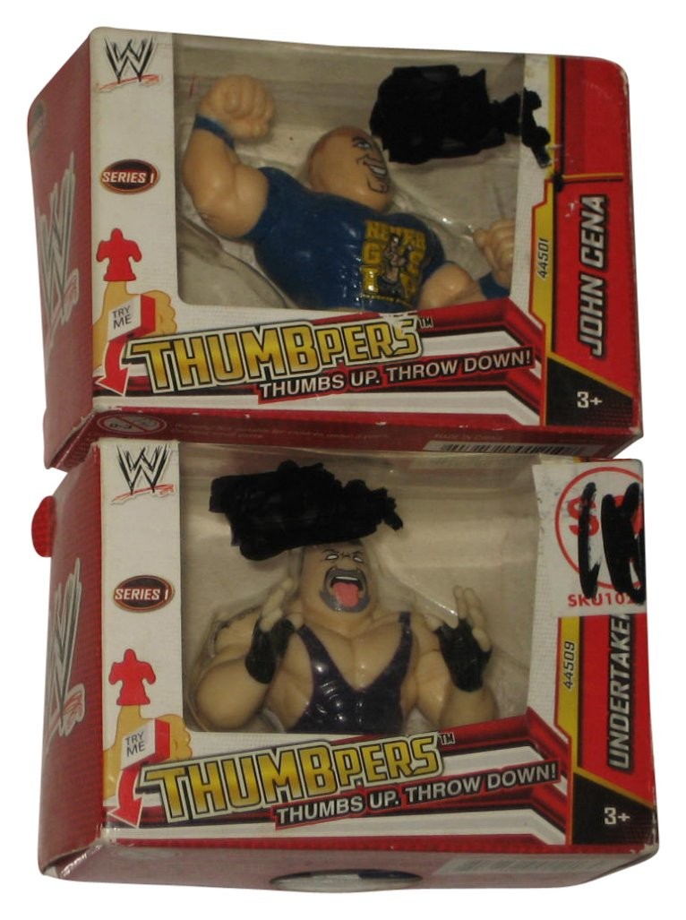 Lotto minifigure WWE Tumbpers John Cena & Undertaker Wicked Cool Toys