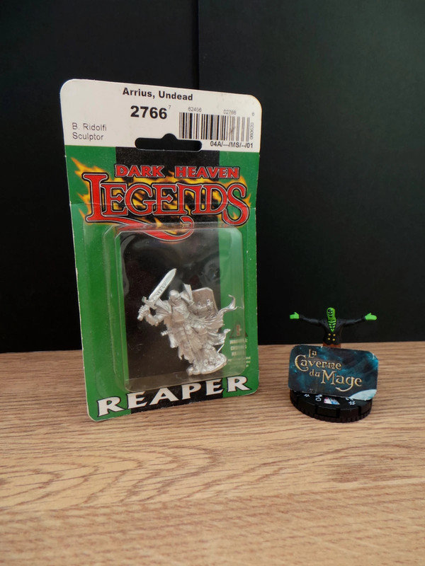 *Jeu Figurines* Dungeons Dragons - Reaper Miniatures Dark Heaven, Arrius the Black Skeletal Champion