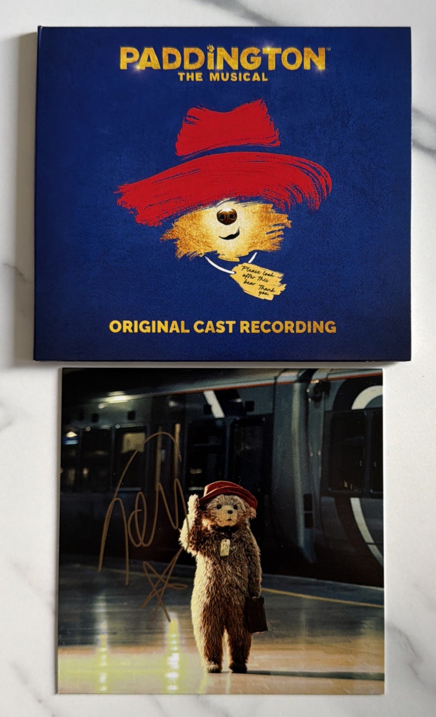 Paddington The Musical Album Original Cast Recording CD SIGNED By Tom Fletcher 
