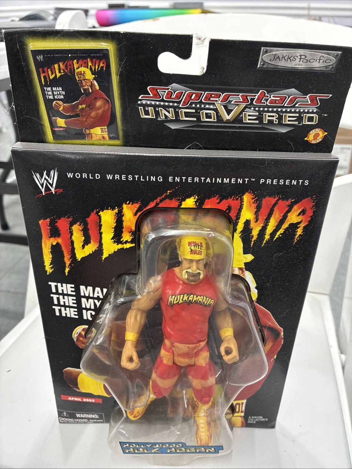WWE SUPERSTARS SCOPERTO HULKAMANIA / HULK HOGAN JAKKS PACIFIC 2002 aprile 