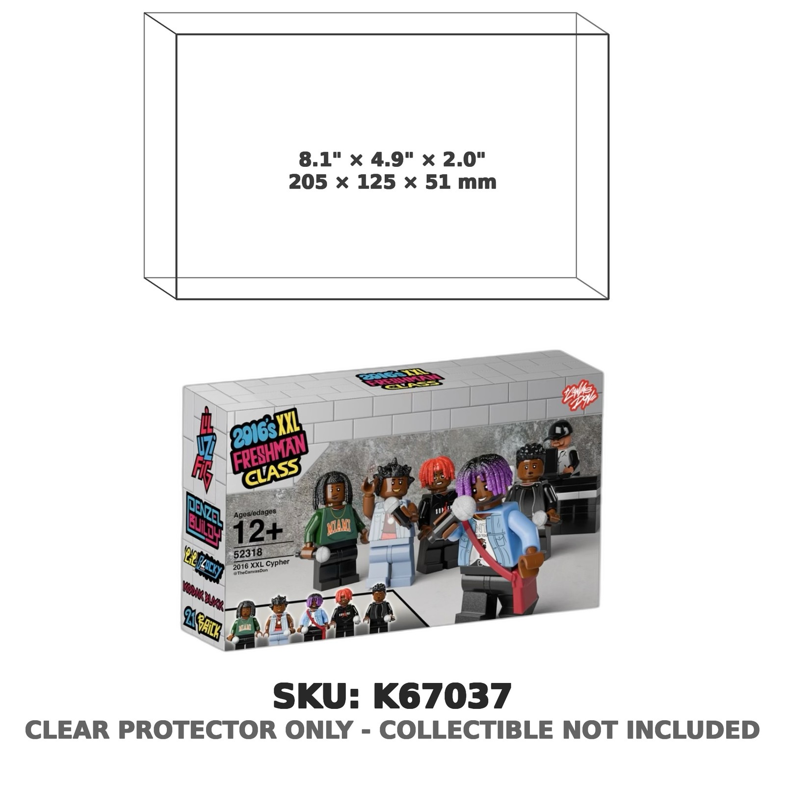 Protector For 2016 XXL Freshman Class Cypher TheCanvasDon Minifigure Set