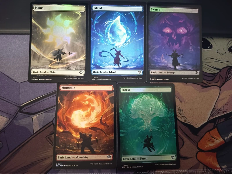 MTG Secrets of Strixhaven – 5 Full Art Basic Lands (Foil)