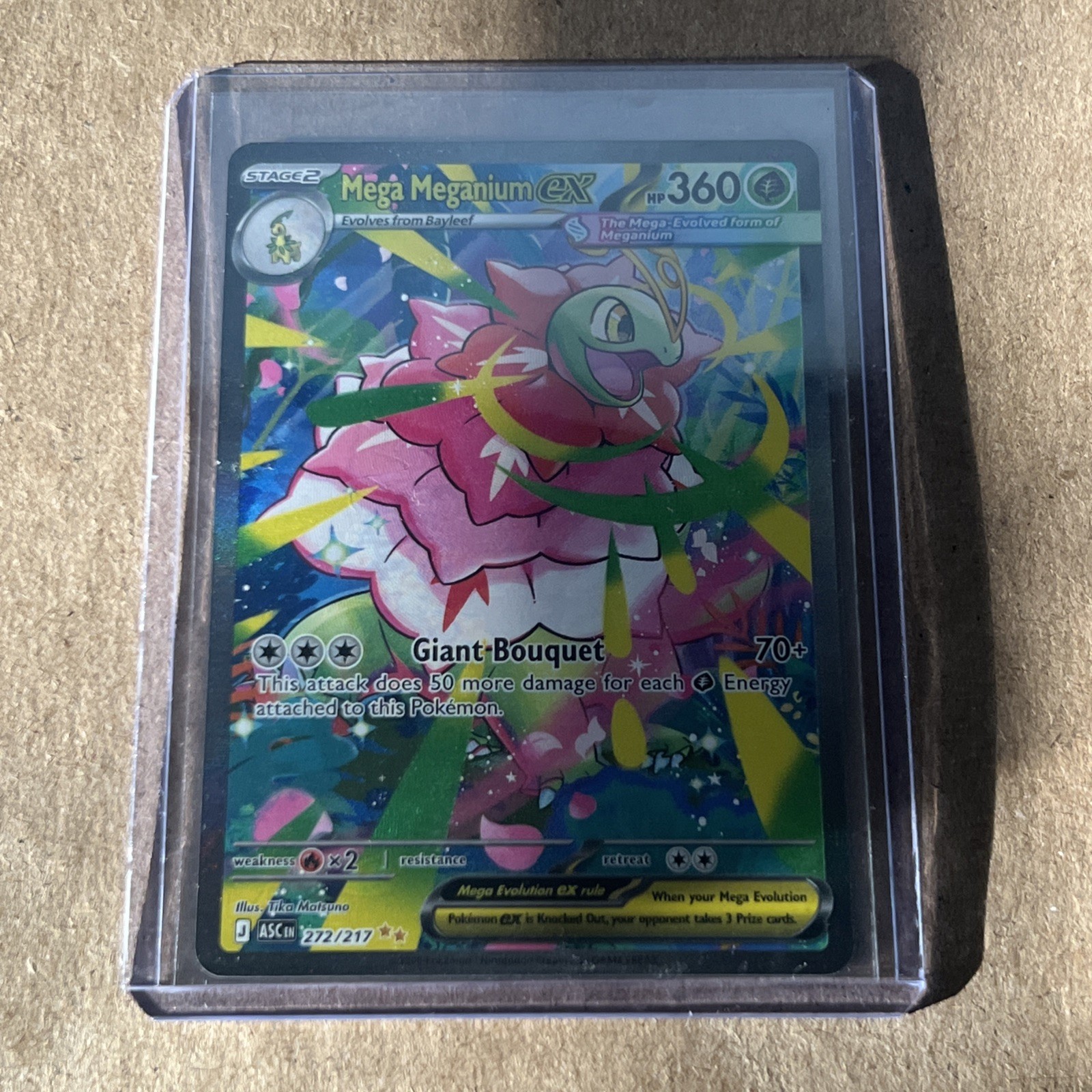  Mega Meganium ex 272/217 Pokémon Ascended Heroes SIR NM 