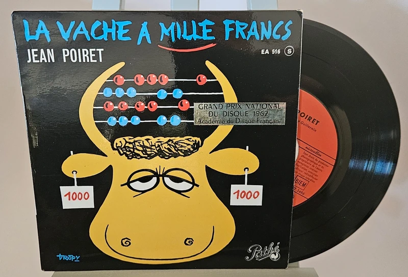 7" - Jean Poiret – La Vache A Mille Francs