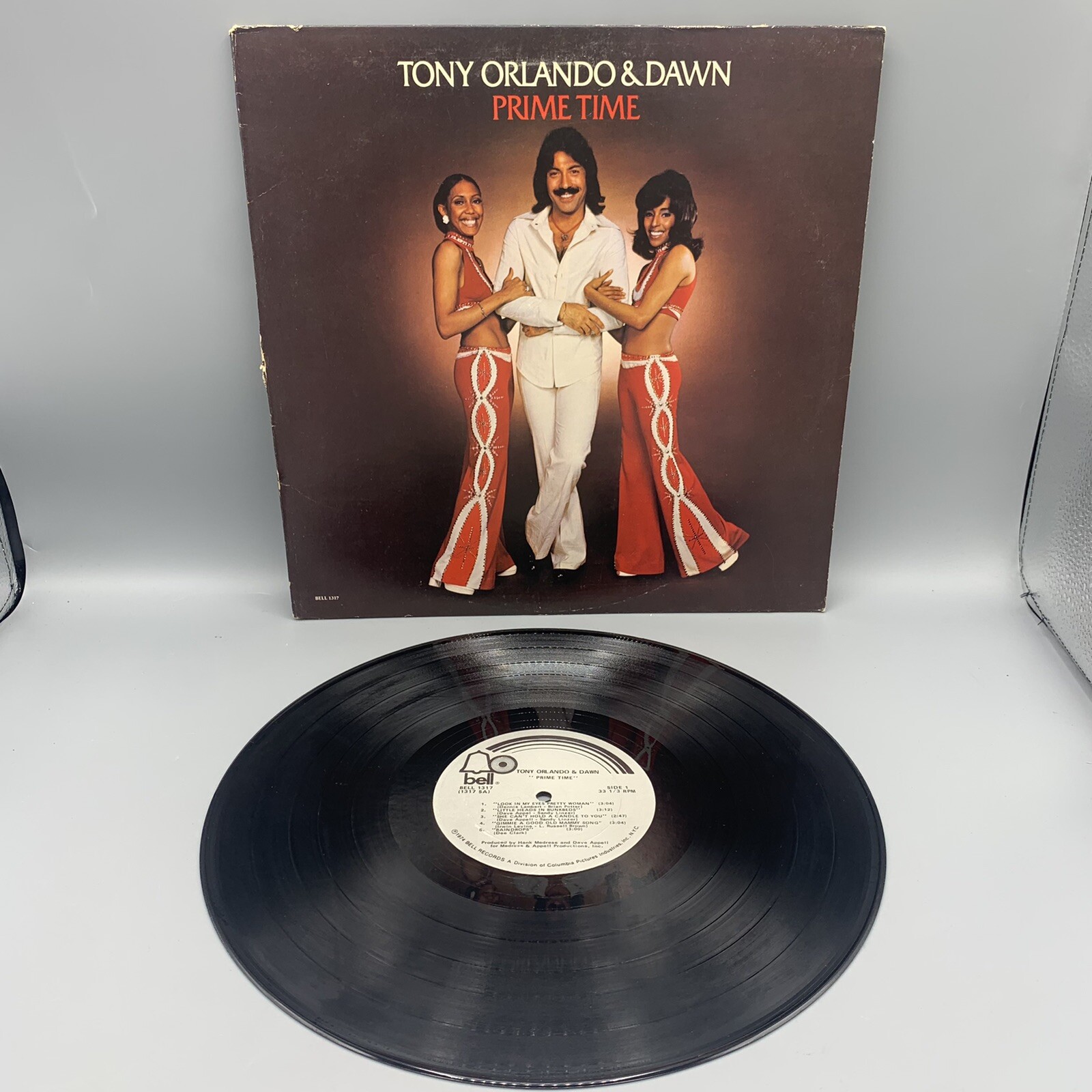 Tony Orlando & Dawn Prime Time LP Vinyl Original 1974 BELL 1317