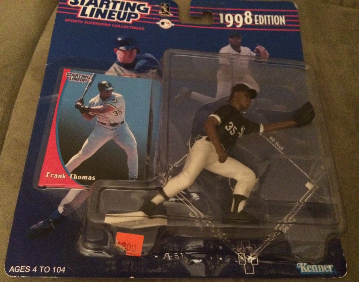 Frank Thomas Kenner Starting Lineup 1998 giocattolo da collezione Chicago White Sox nuovo con scatola