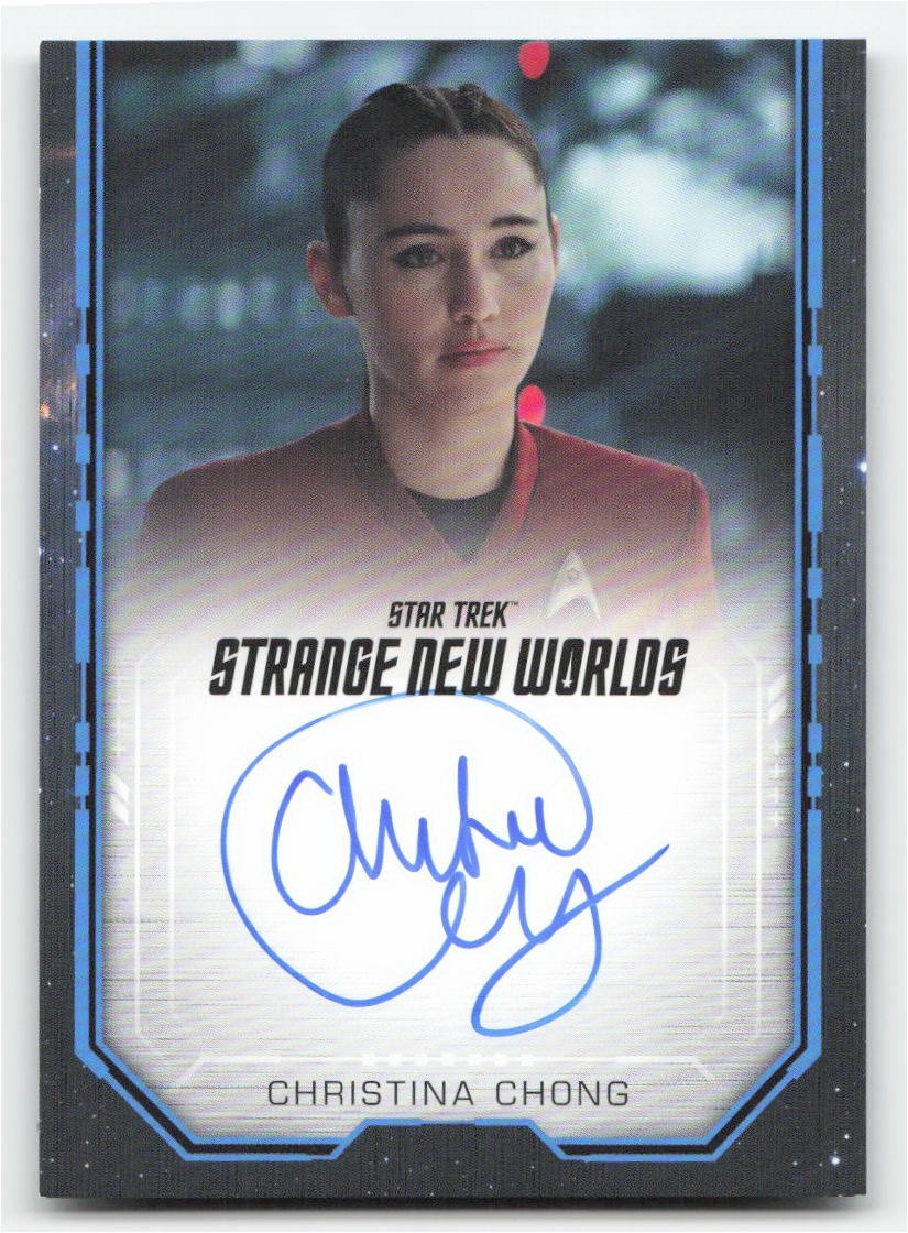 Star Trek Strange New Worlds Season 1 Christina Chong Bordered Autograph