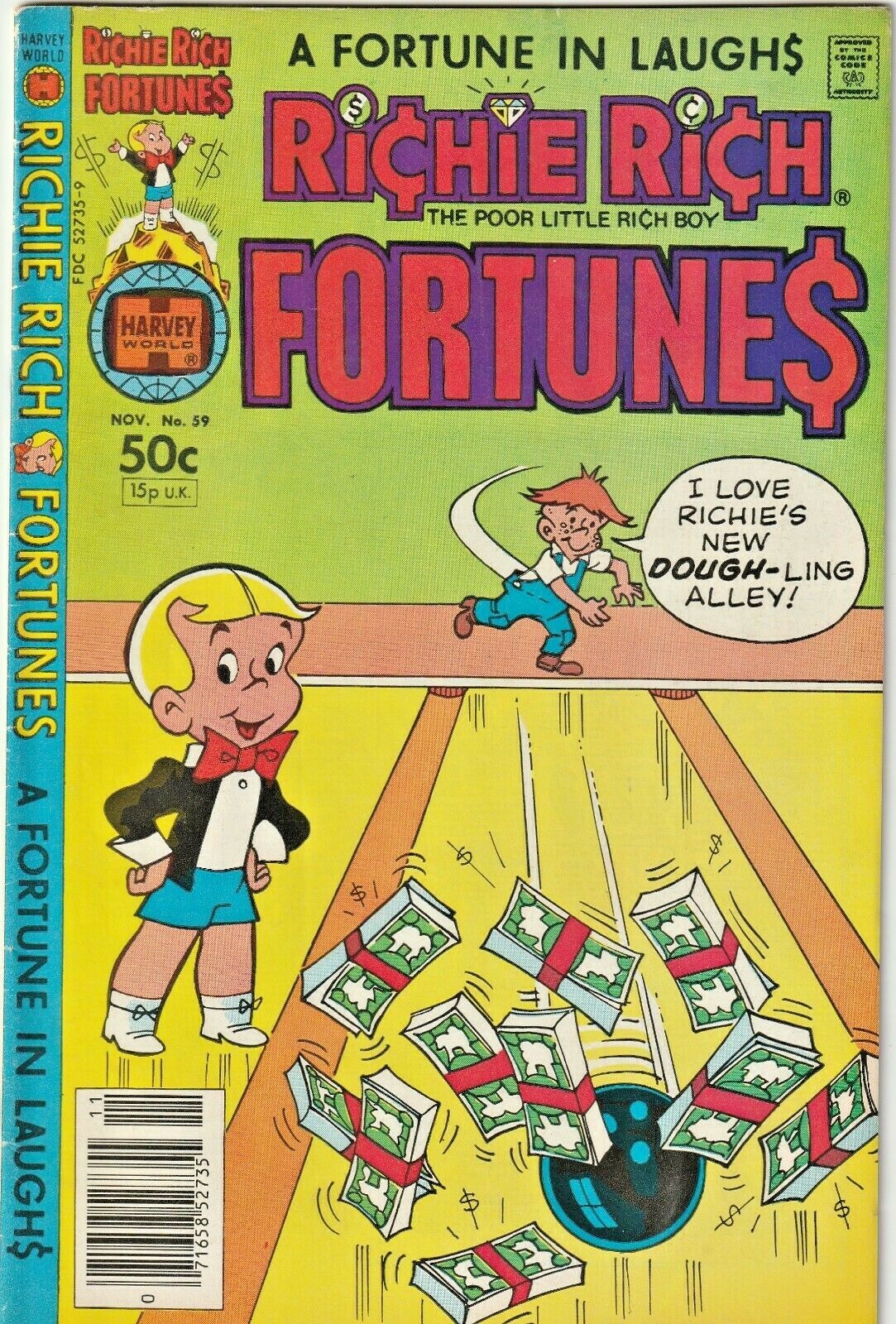 richie rich fortunes #59 fine cond. Harvey comics 1981