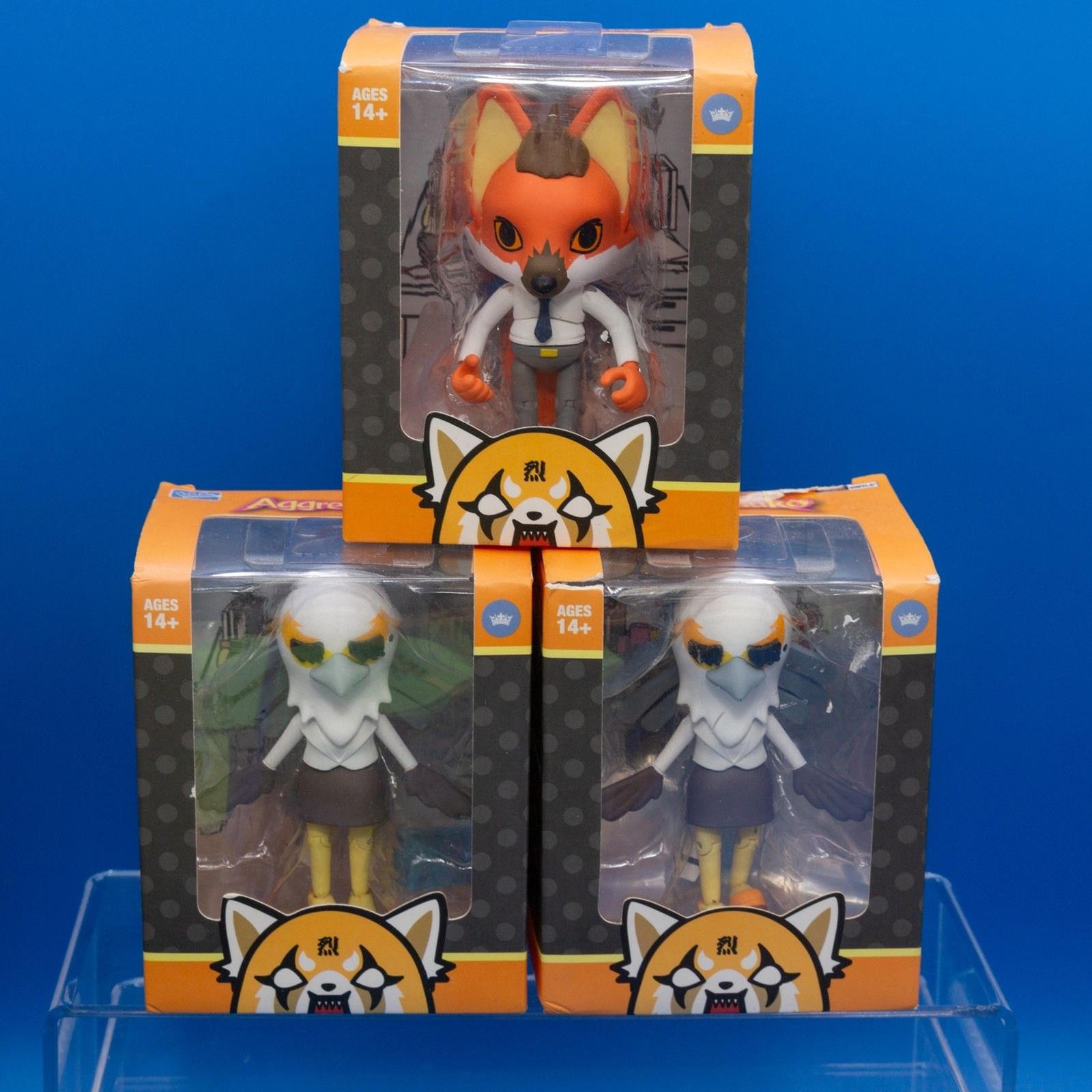 Aggretsuko I Soggetti Leali 1 Lupo Ookami, 2 Uccellini Washimi Segretari