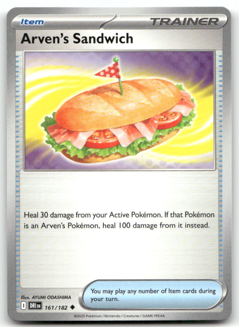 Arven's Sandwich 161/182 Pokemon Rivali Destinati Non Comuni Quasi Nuovo