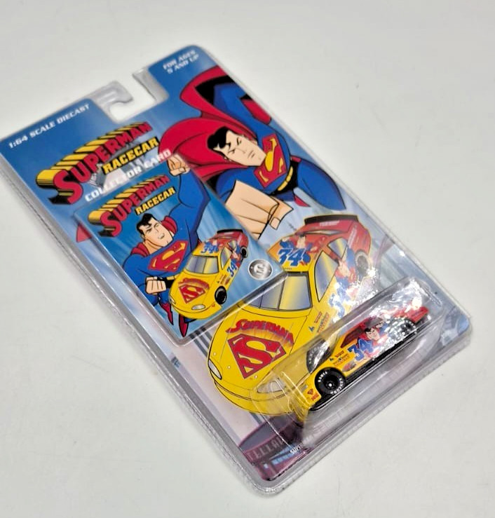 Superman Racecar 1:64 Diecast #34 Warner Bros Studio Store DC Comics Carded