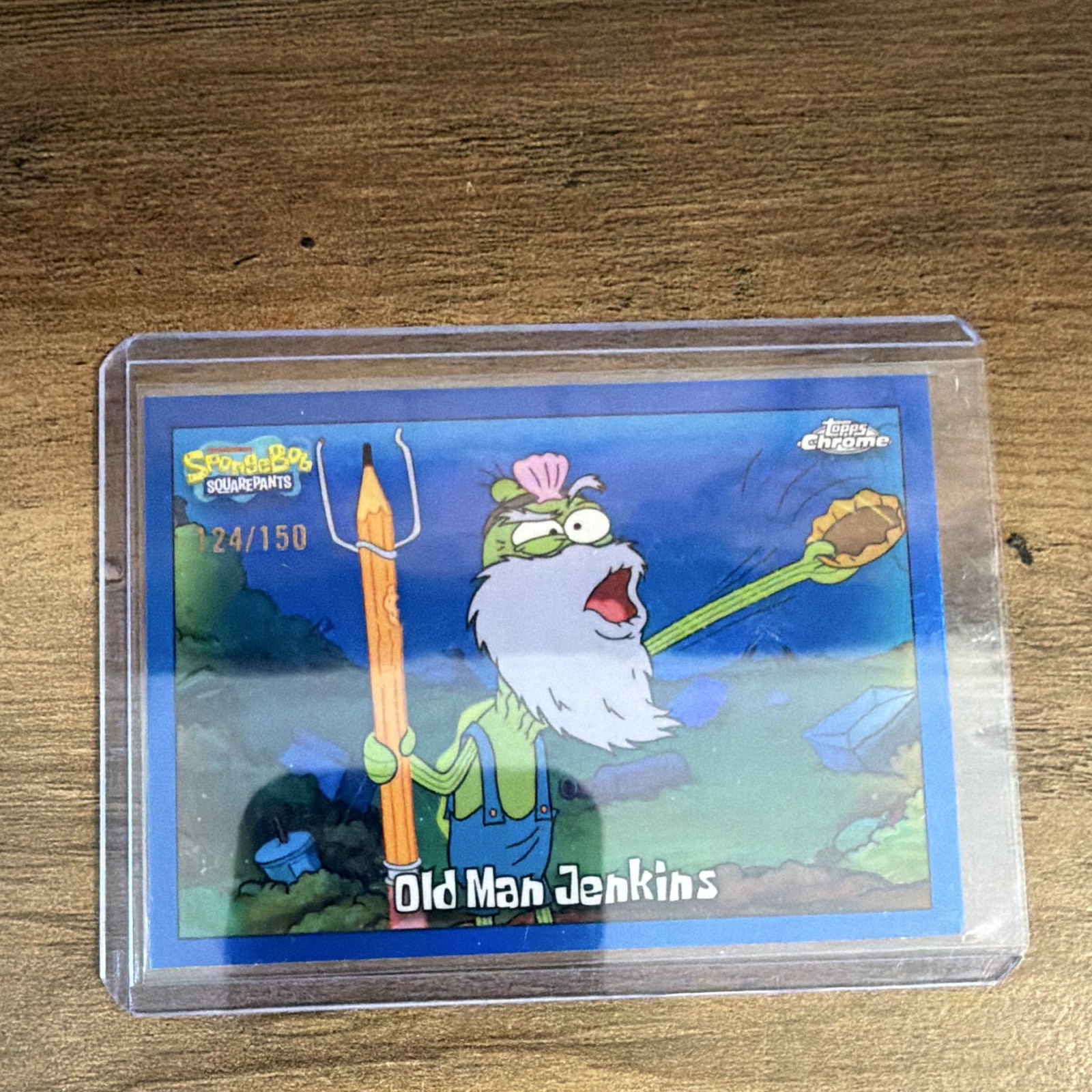 Topps Chrome SpongeBob SquarePants Old Man Jenkins #22 124/150 (2025)