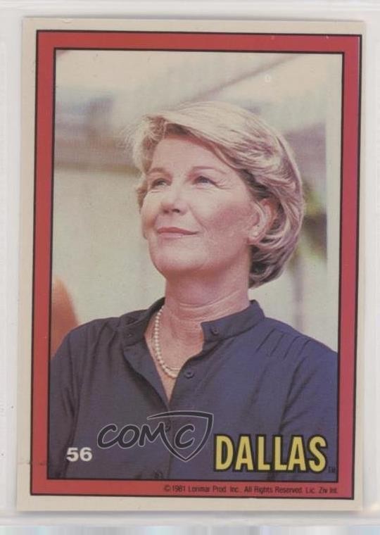 1981 Donruss Dallas Ellie Ewing ritratto #56 z6d