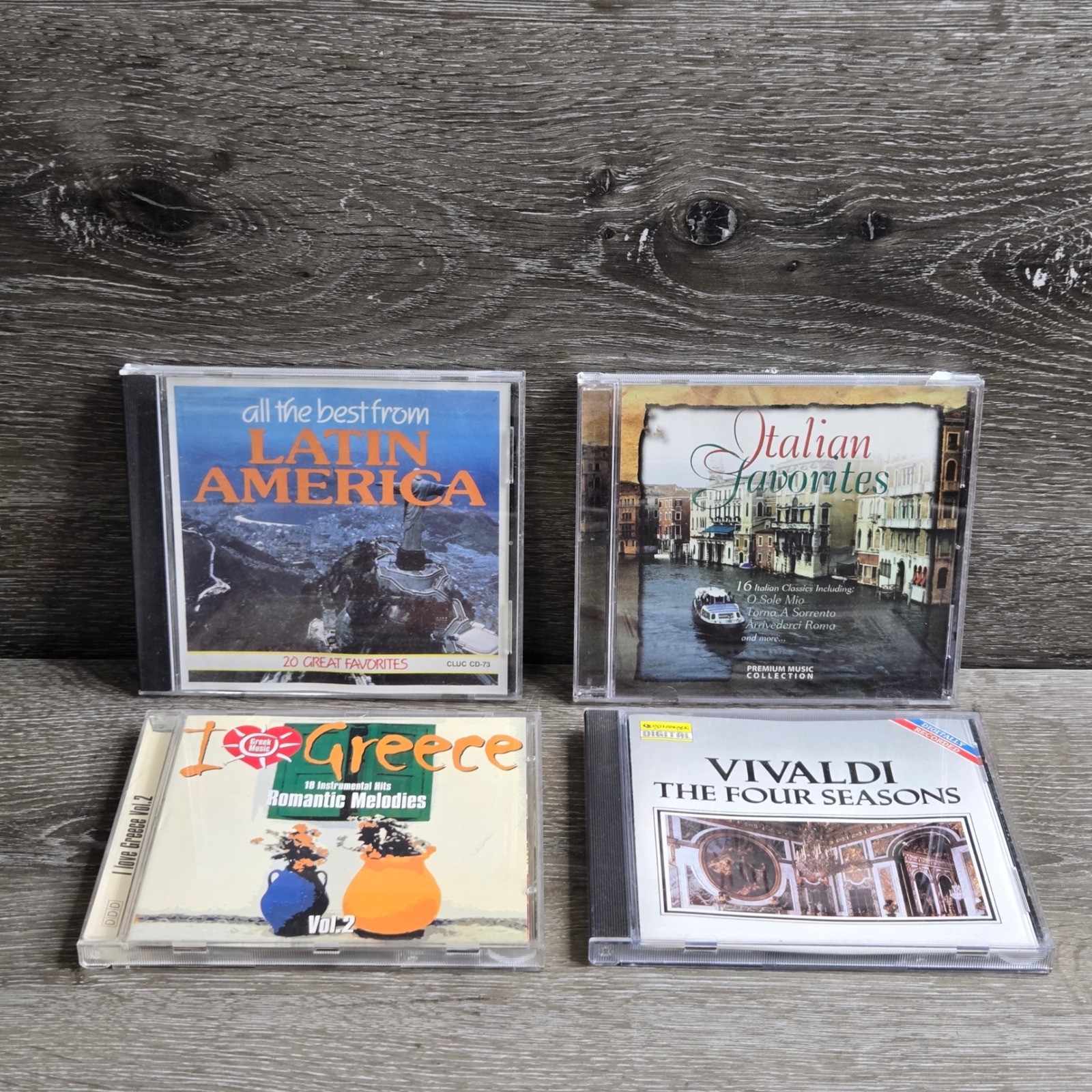 World Music CD Lot Latin America Italian Favorites I Love Greece Vivaldi 4 Disc