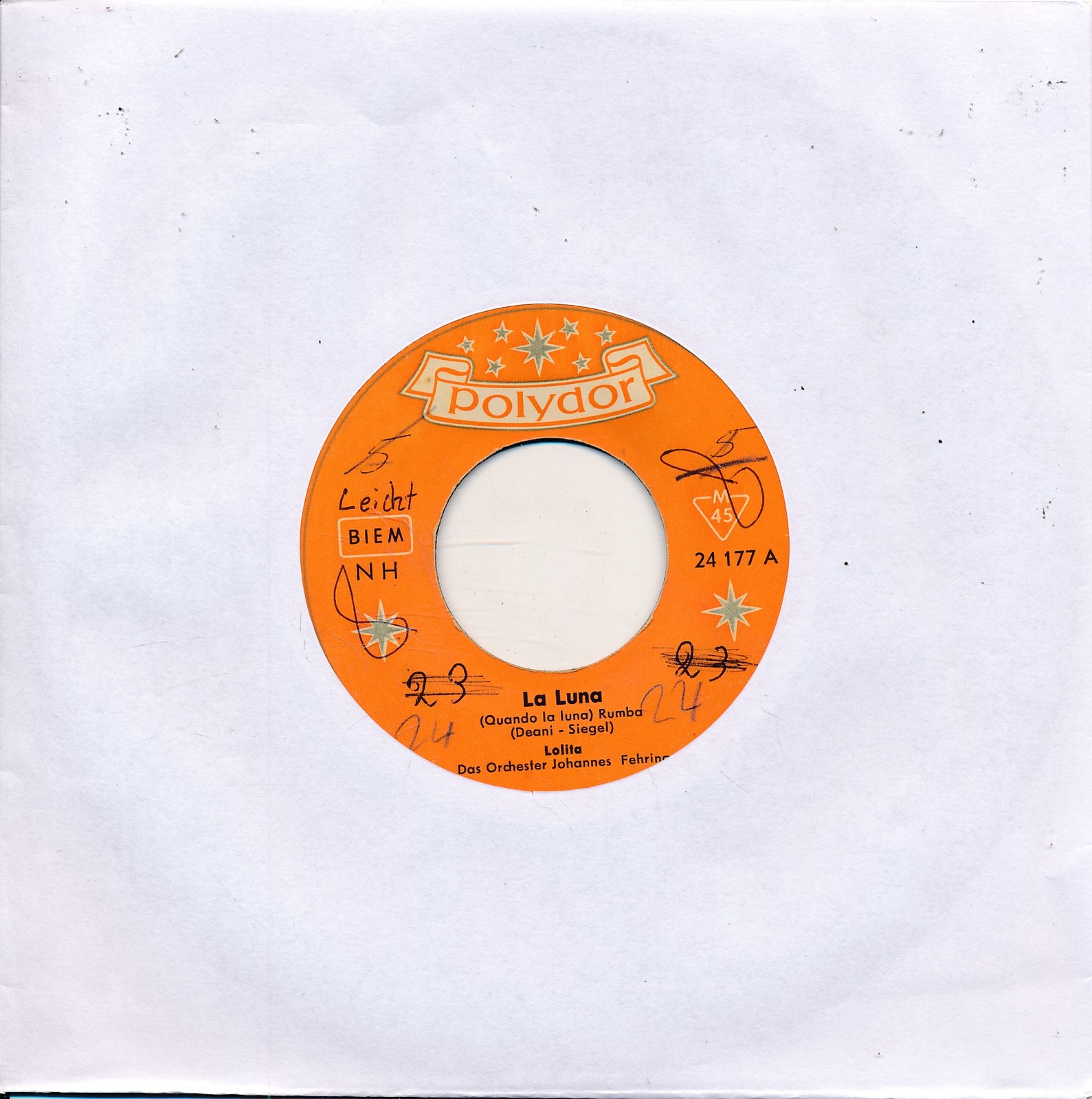 La Luna - Lolita - Polydor 24177 - LC Single 7" Vinyl 229/05