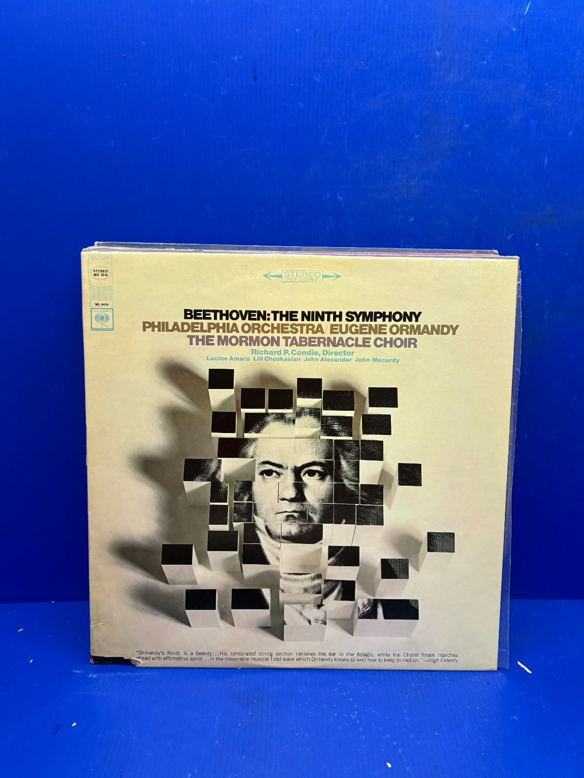 Beethoven - The Ninth Symphony LP Record 1962 Columbia Classical 33 RPM