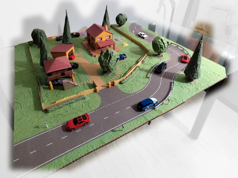 🏡 Maqueta Papercraft 1:64 (versión completa armable)
