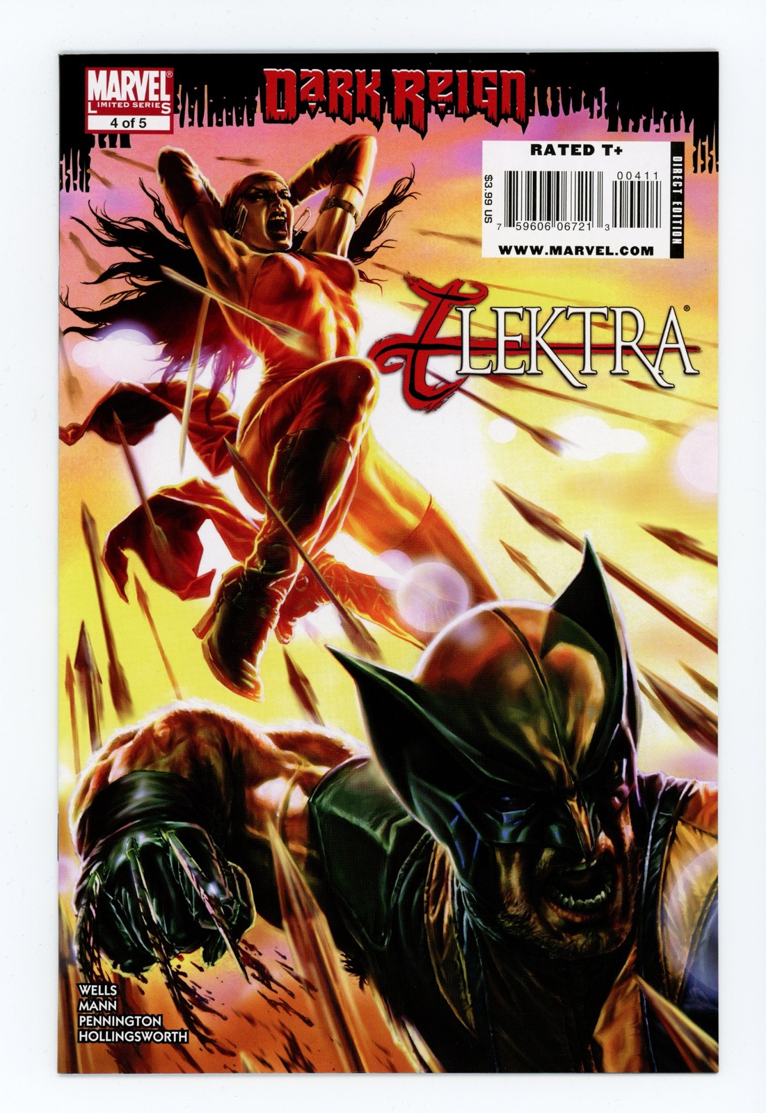 Dark Reign: Elektra #4 quasi nuovo + 2009 Marvel Comics 
