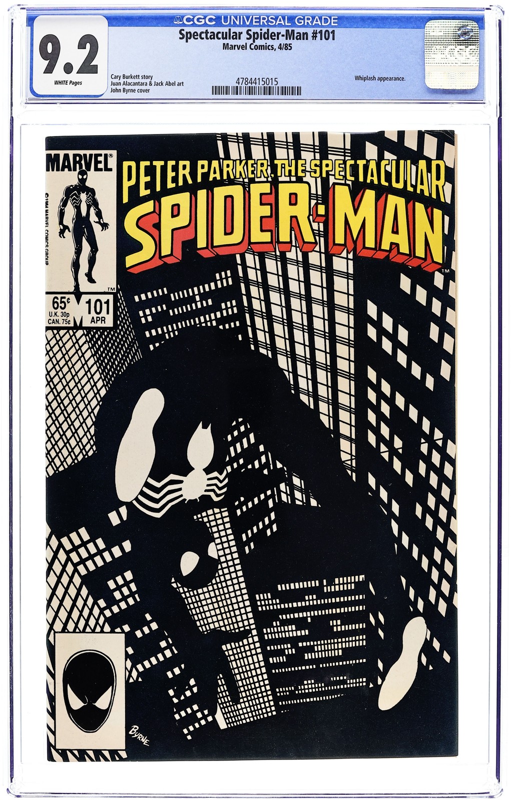 Spectacular Spider-Man Peter Parker #101D CGC 9.2 1985 4784415015