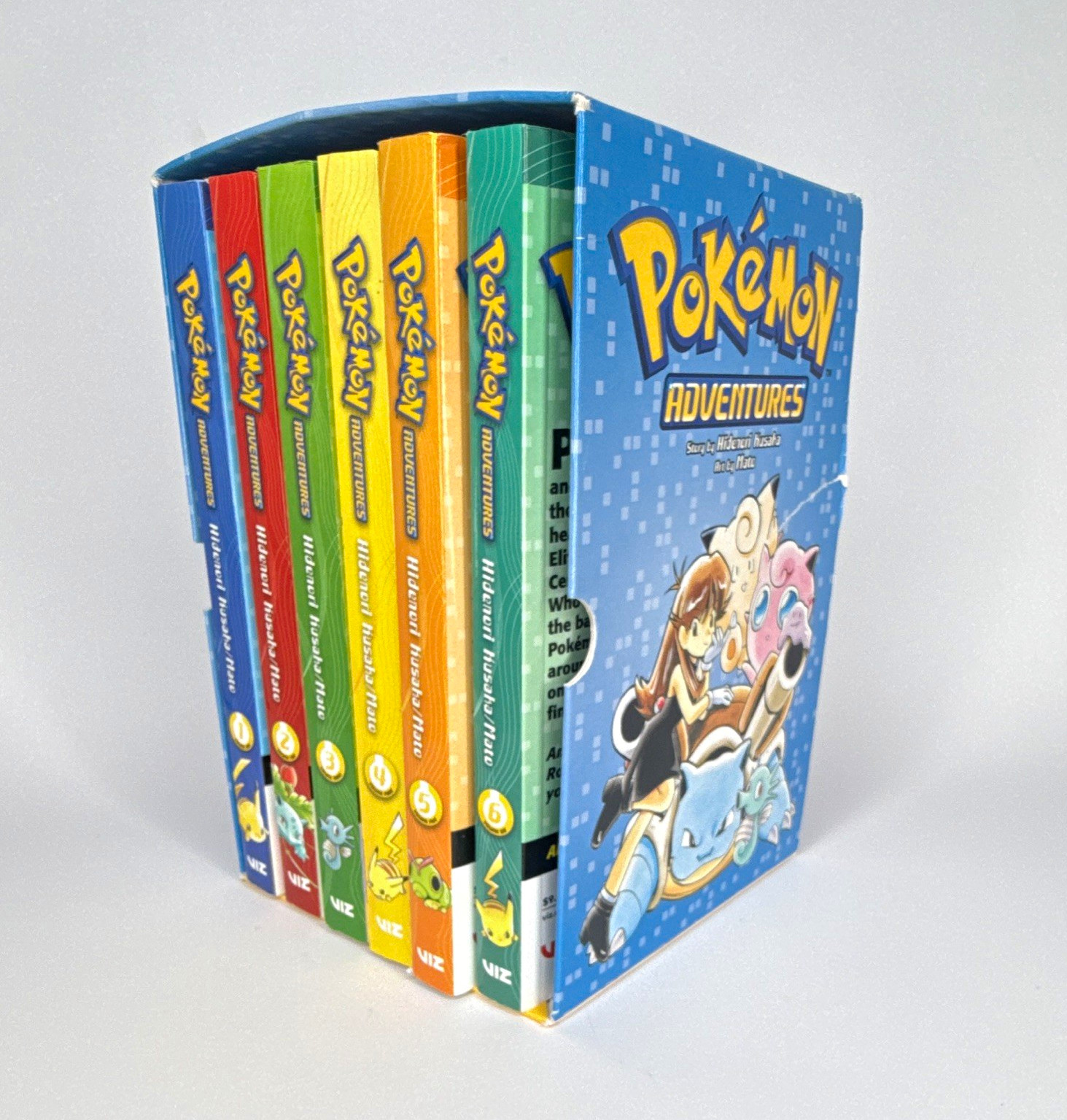 Pokemon Avventure Box Set Vol. 1-7 Softcover inglese VIZ Media + Poster