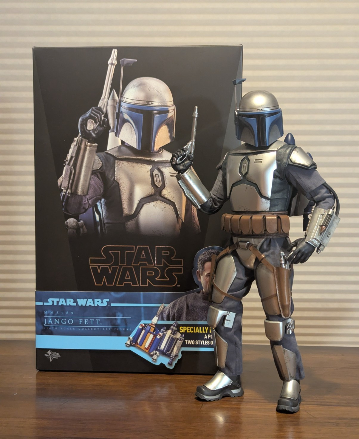 Hot Toys Modellino Jango Fett MMS589, Star Wars, L'attacco dei cloni, scala 1/6