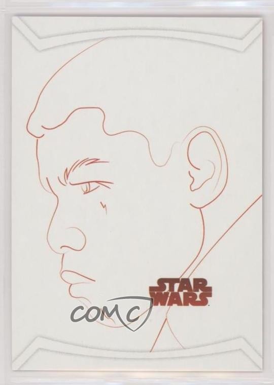 2017 Topps Star Wars: The Last Jedi Red Line Artwork Finn #RL-7 g7i