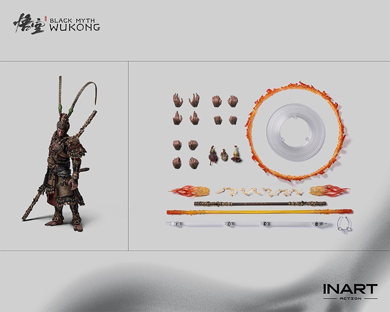 INART 1/12 MAG-G0010 Black Myth: Wukong Great Sage Golden Armor Action Figure