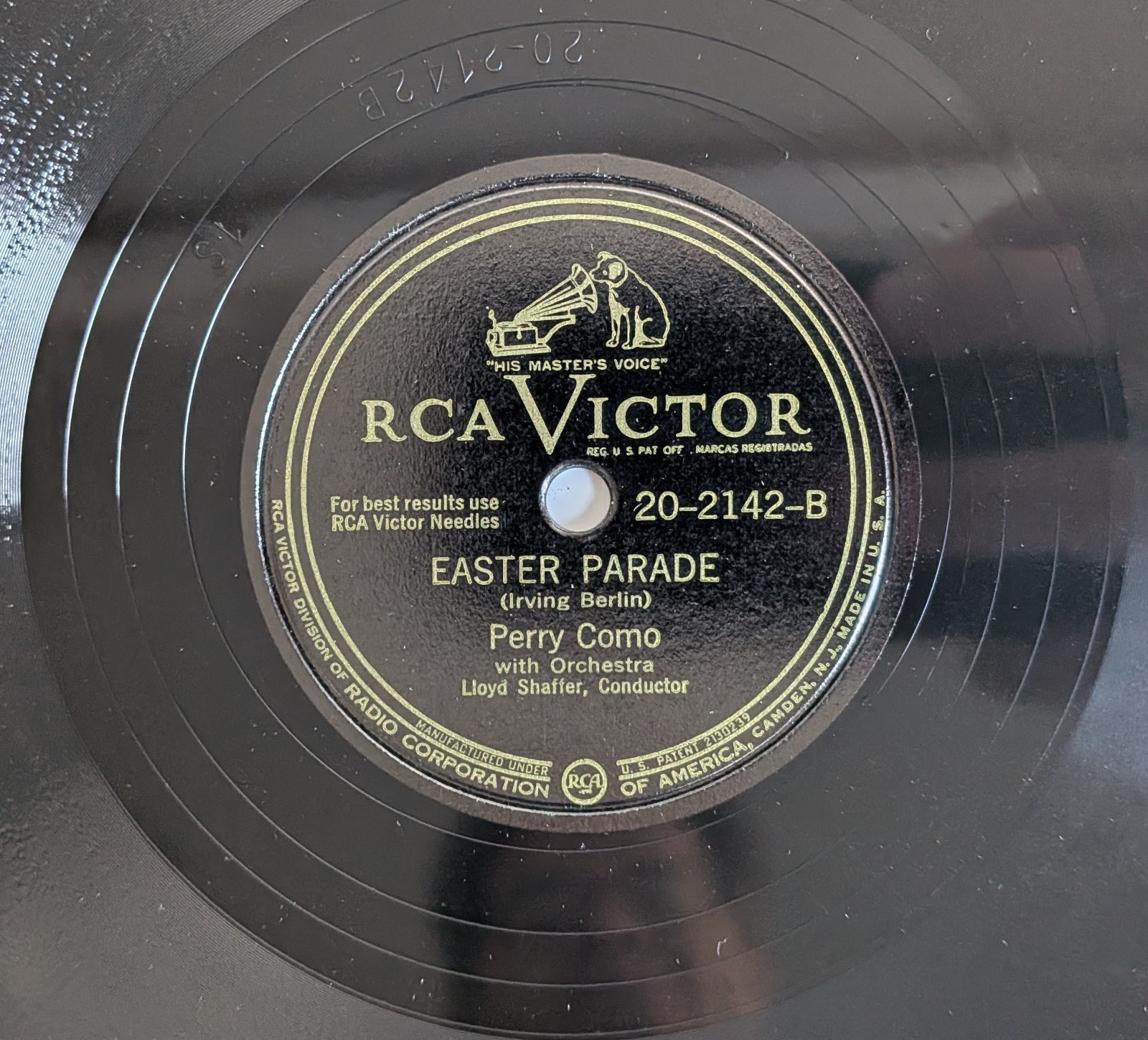 Perry Como - Song Of Songs / Easter Parade 78 RPM E- Hear in Video
