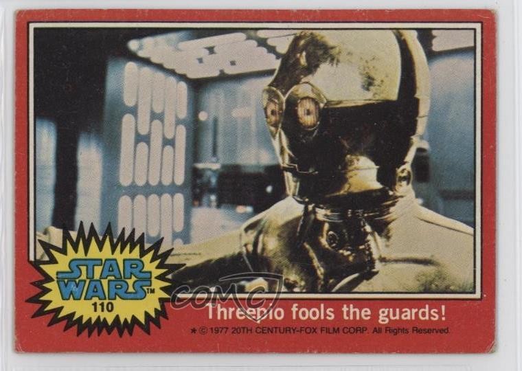1977 Topps Star Wars Threepio scioglie le guardie! #110 12zm