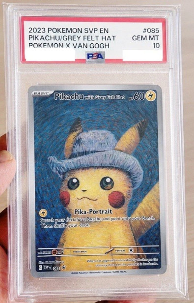 Pokemon Pikachu with Grey Felt Hat PSA 10 Gem Mint 085 Van Gogh SVP Promo EN