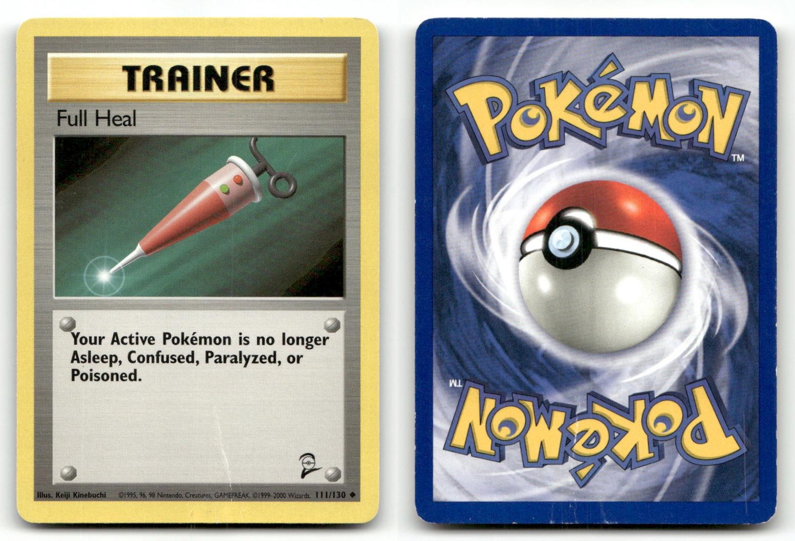 FULL HEAL BASE SET 2 111/130 UNCOMMON POKEMON HP B1-1-242