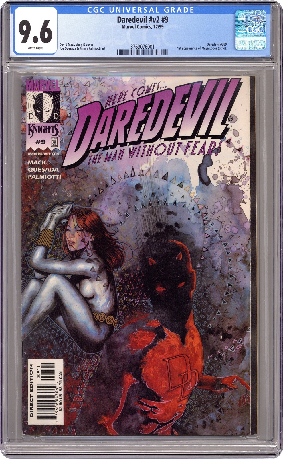 Daredevil #9D CGC 9.6 1999 3769076001 1° App. Maya Lopez come Eco