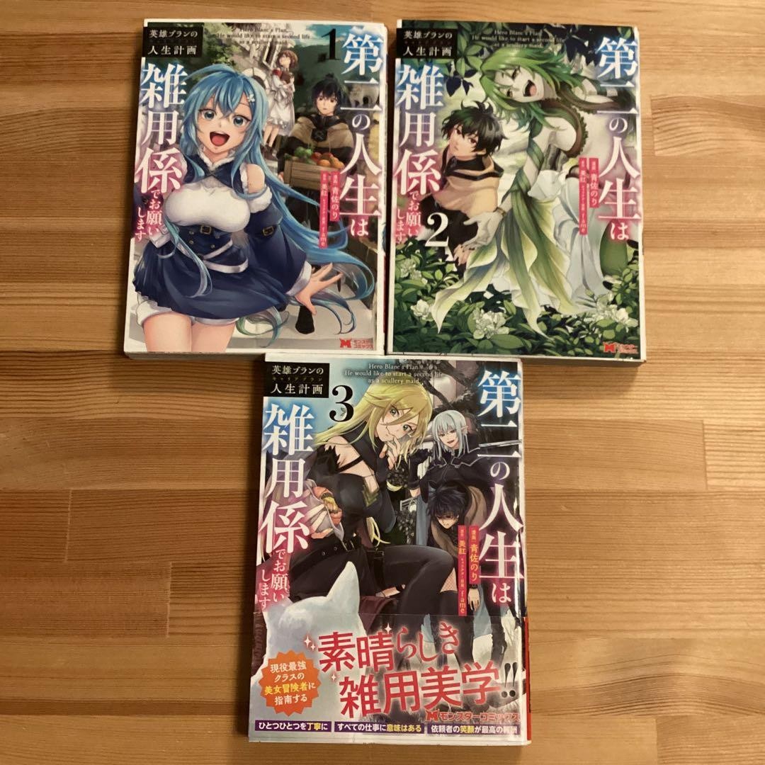 Hero Bran's Life Plan Manga Vol 1-3 Fantasy Giapponese