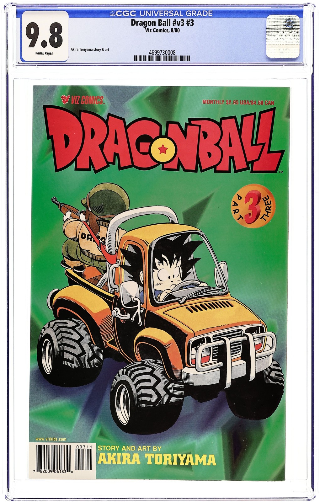 Dragon Ball Parte 3 #3 CGC 9.8 2000 4699730008