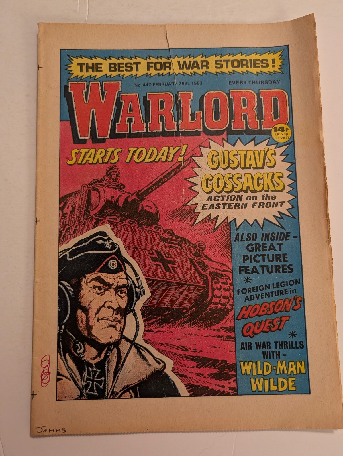 Warlord Comic No 440, February 26th 1983.