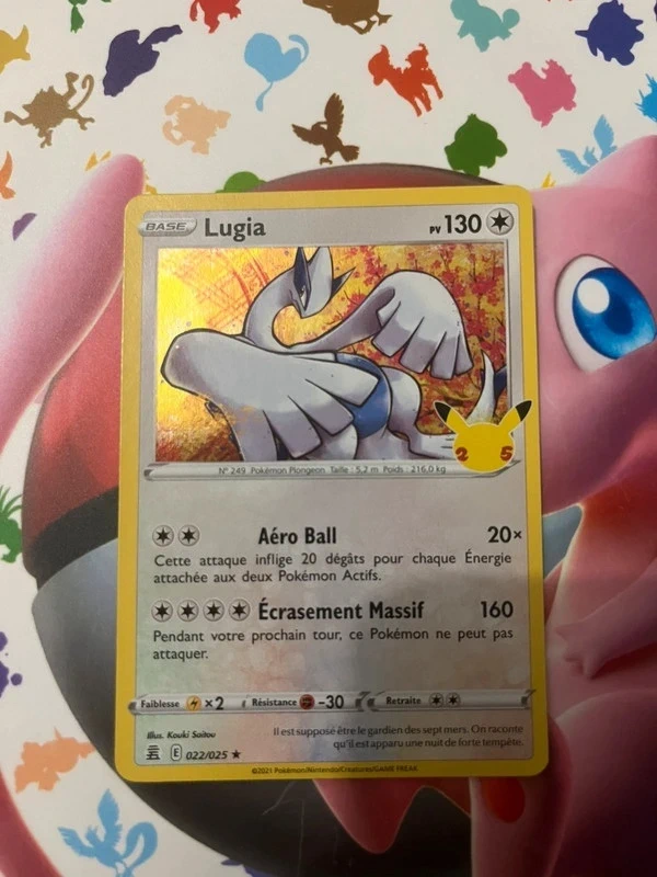 Carte Pokémon lugia holo célébration 25 ans