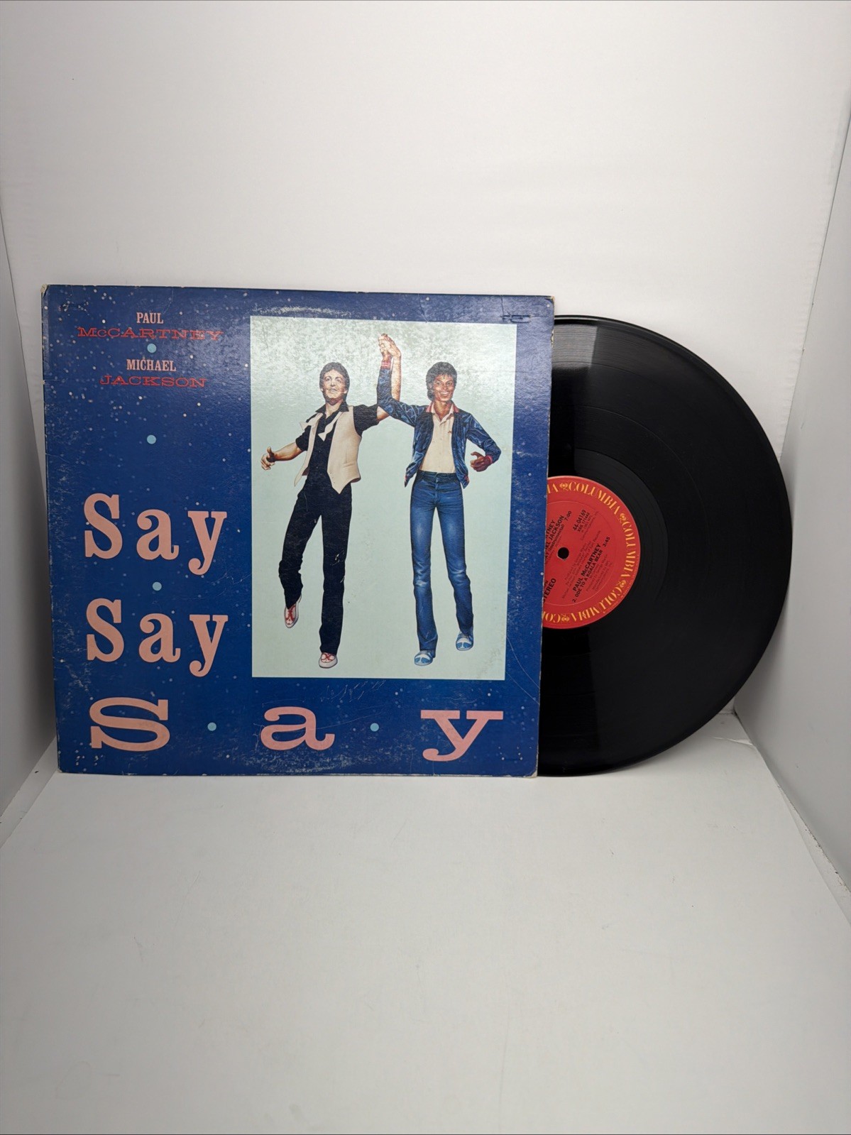 Paul McCartney Michael Jackson Say Say Say Disco Synth Pop COLUNBIA 1983 MINT