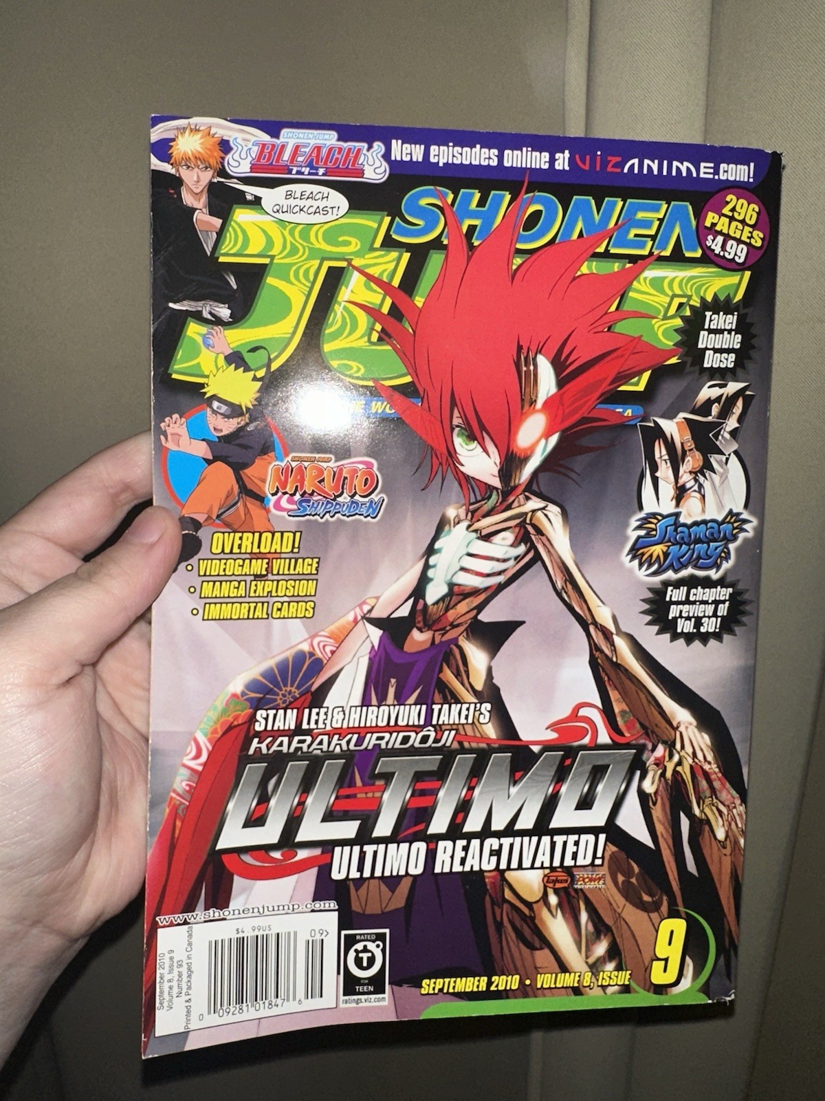 Numero di settembre 2010 della rivista Shonen Jump (volume 8, numero 9) CON CARTELLINO