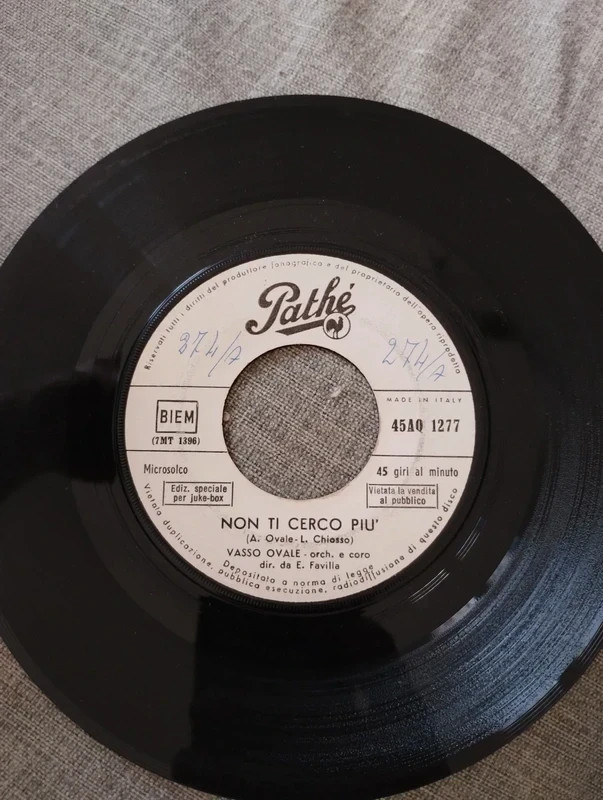 Vasso Ovale – Non Ti Cerco Più 45" Jukebox
