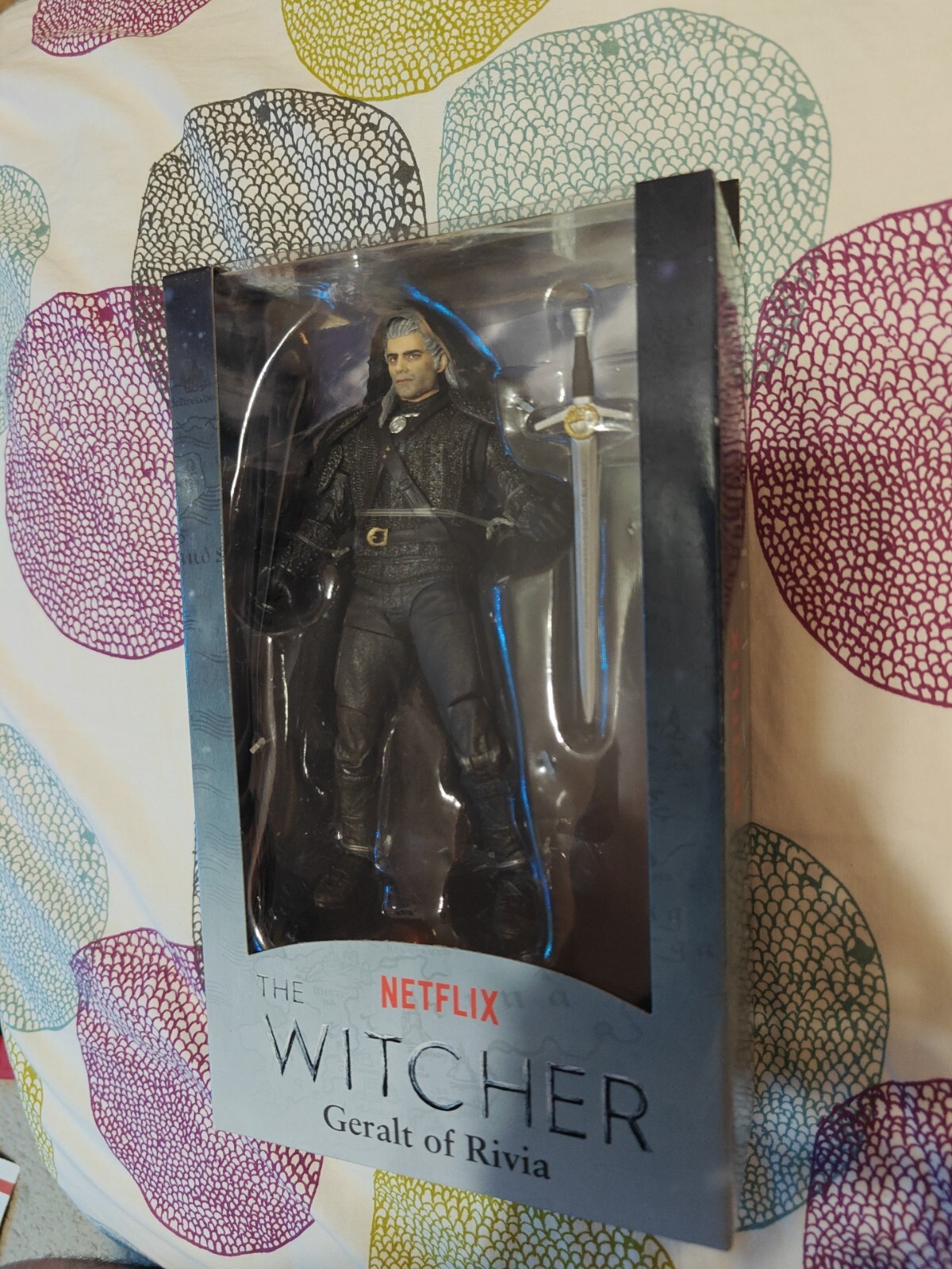 Netflix - Witcher - Modellino Geralt Of Rivia Kikimora Battle 7" da collezione