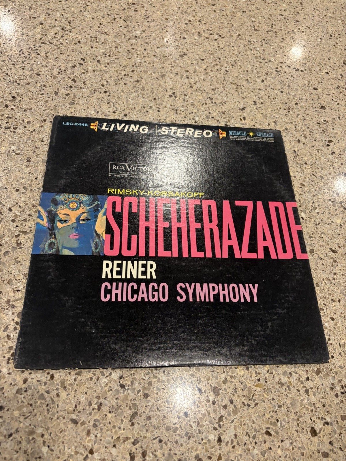 RCA LSC-2446 Reiner Scheherazade Chicago Symphony Living Stereo Shaded Dog LP VG