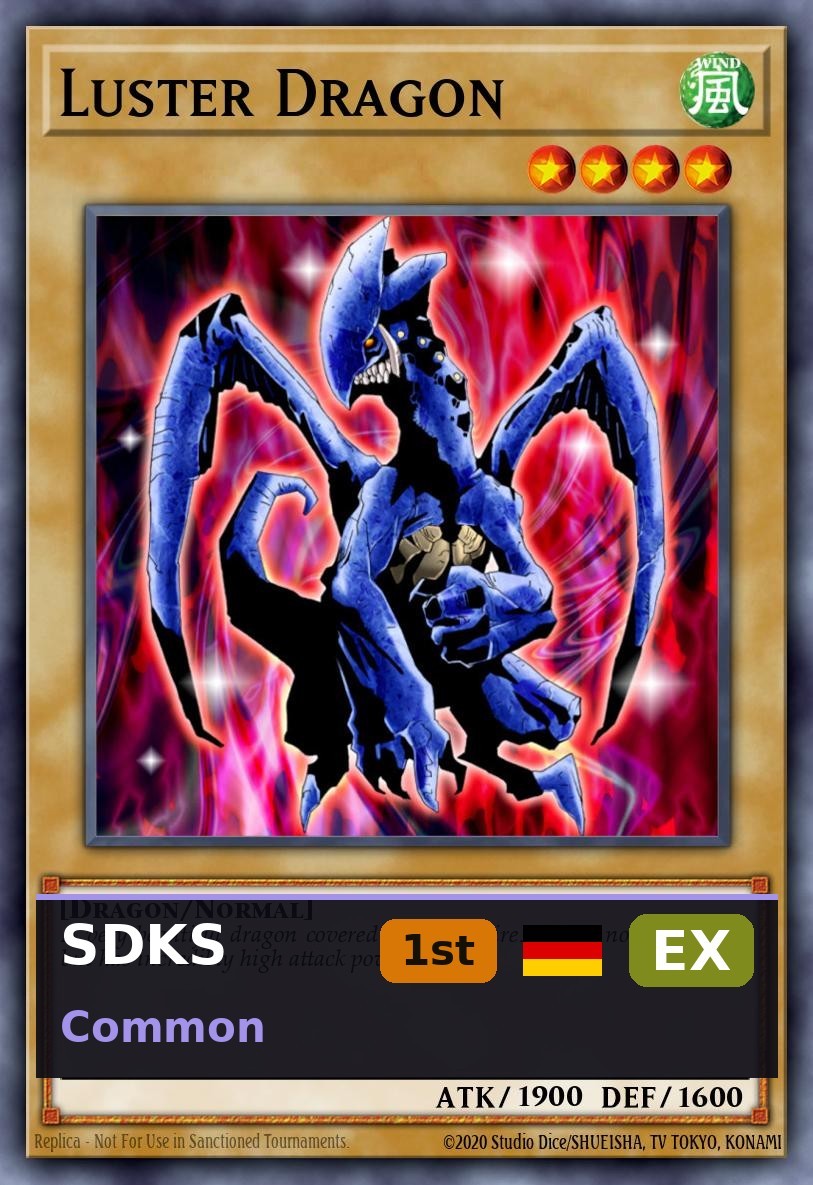 Schimmerdrache SDKS-019 1st Edition EX DE Yu-Gi-Oh