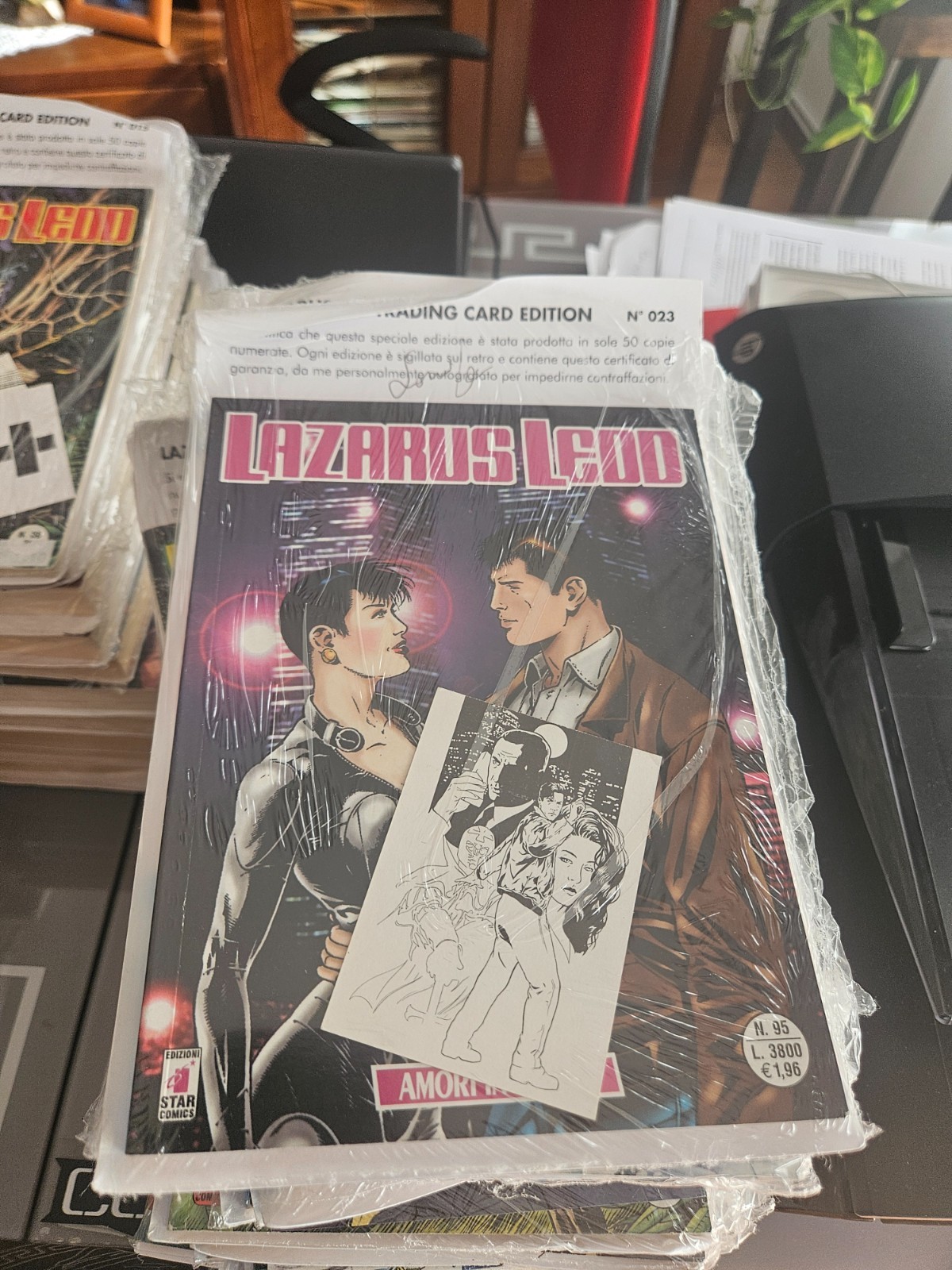 LAZARUS LEDD N 95 TRADING  CARD EDITION