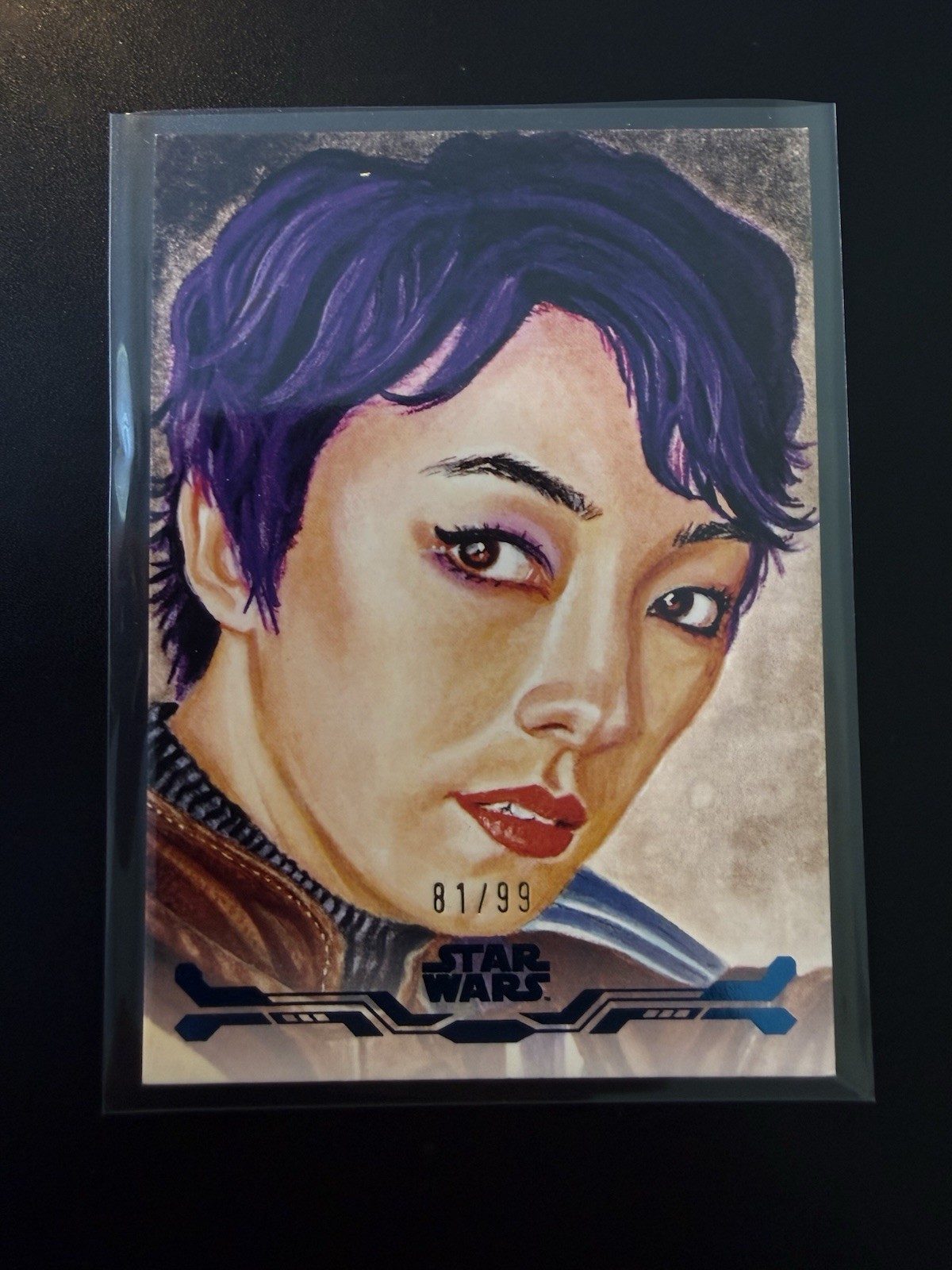 2025 Star Wars Contrabbandieri Avamposto Sabine Wren Stellar Art Blue Foil #/99