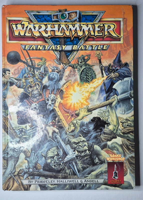 Warhammer Fantasy Battle 3rd Edition Rulebook (1987) Hardcover – Games Workshop Citadel