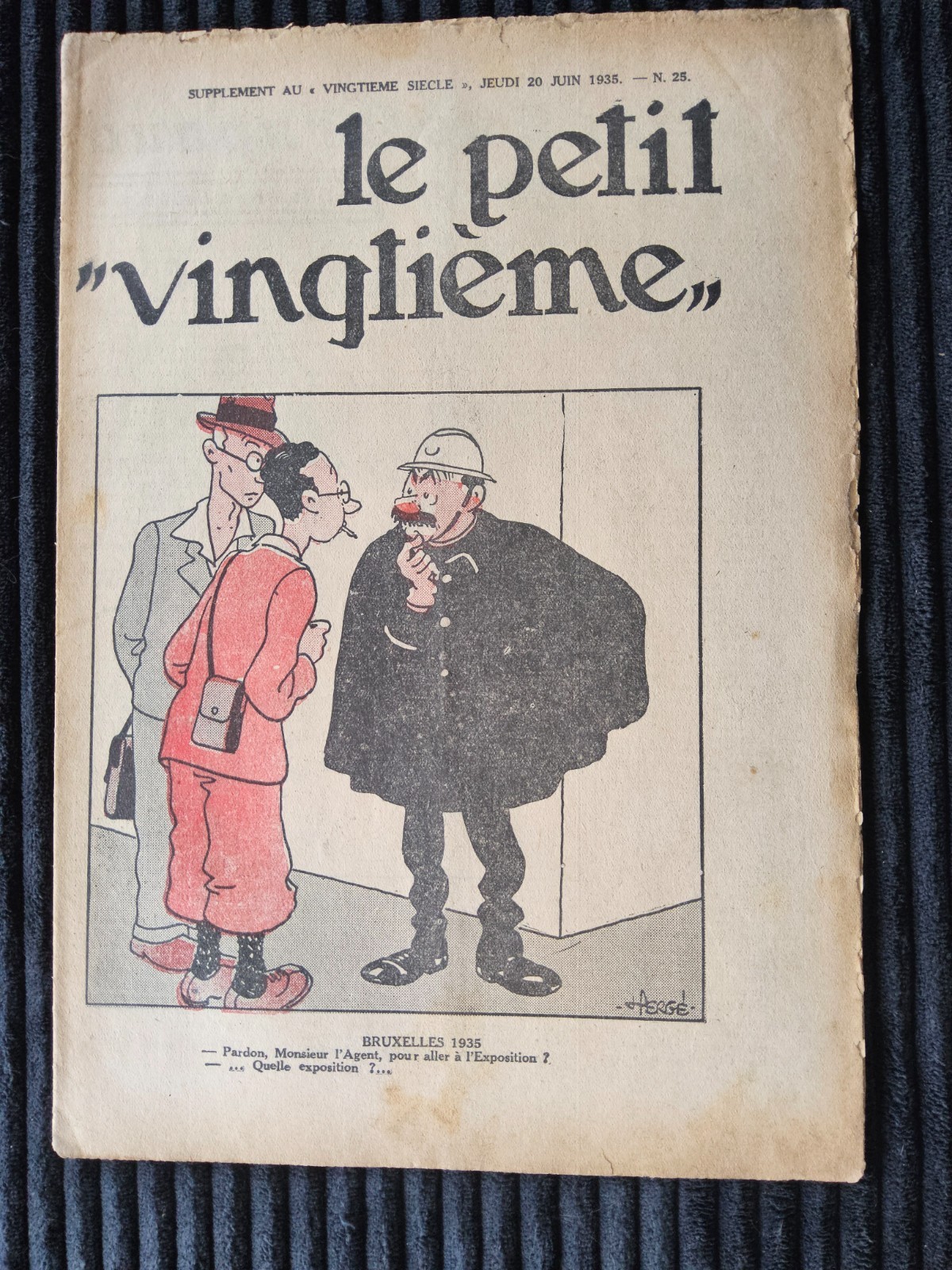 Tintin - Petit Vingtième - Numéro 25 de 1935