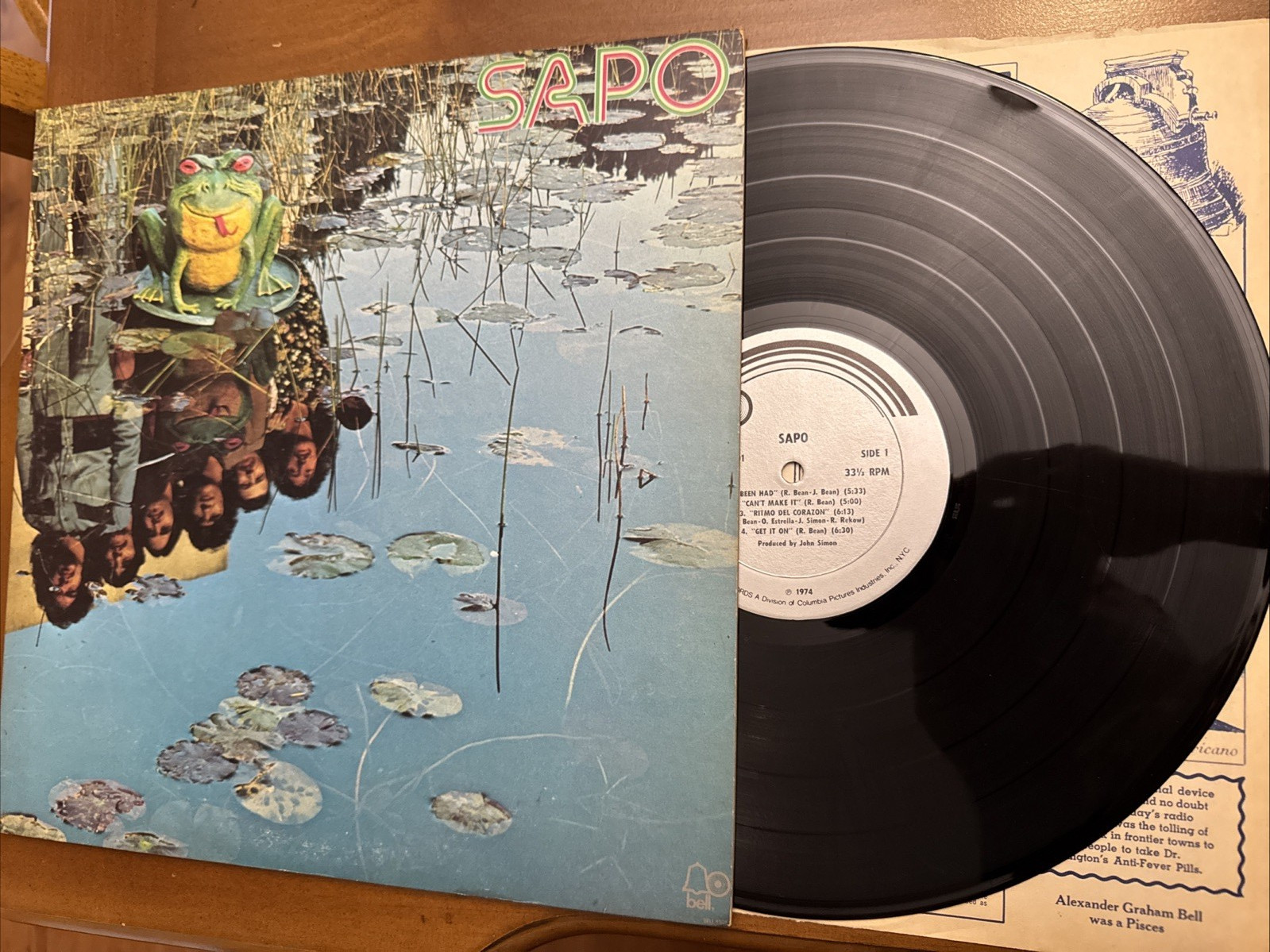 SAPO Self Titled BELL 1301 LP VG+ Latin Funk Soul Vinyl