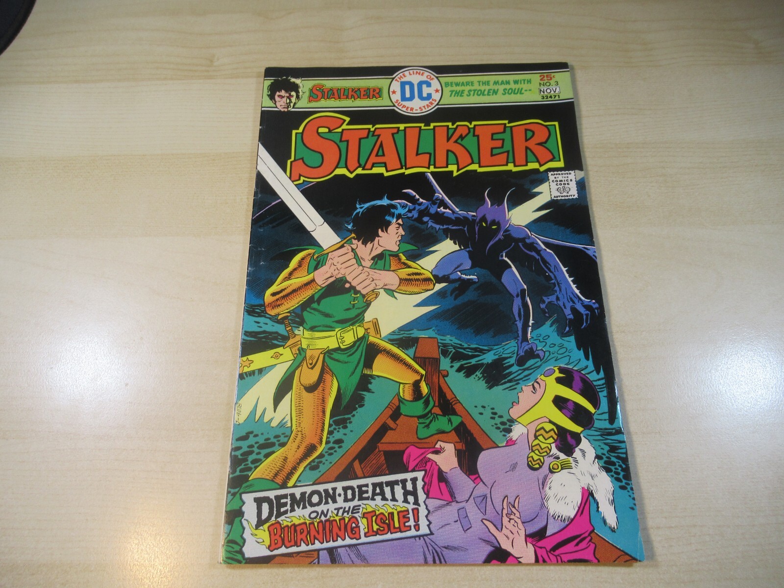 STALKER #3 DC BRONZE AGE HIGH GRADE DEMON DEATH ON THE BURNING ISLE