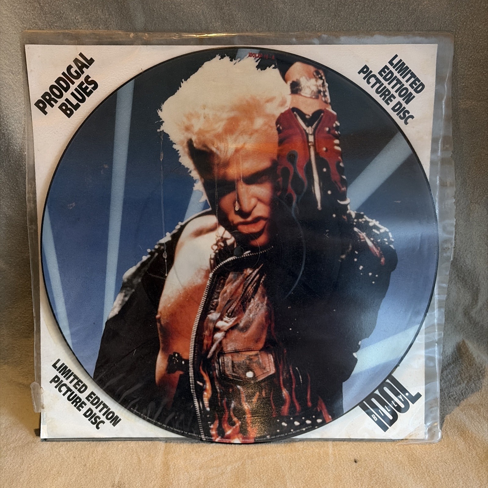 Billy Idol - Prodigal Blues - 12" vinyl picture disc single - 1990 IDOLXP 16